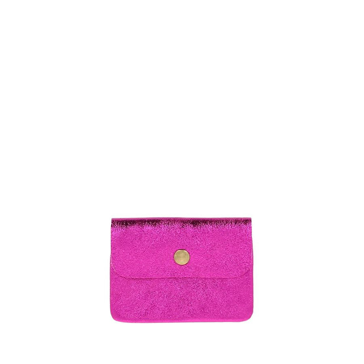 COIN PURSE - METALLIC FUCHSIA