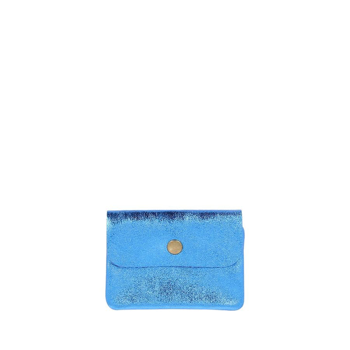 COIN PURSE - METALLIC ELECTRIC BLUE