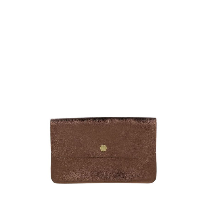 LINE METALLIC LEATHER CLUTCH CROSSBODY - COCO