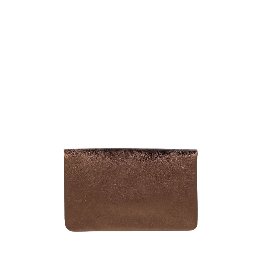LINE METALLIC LEATHER CLUTCH CROSSBODY - COCO