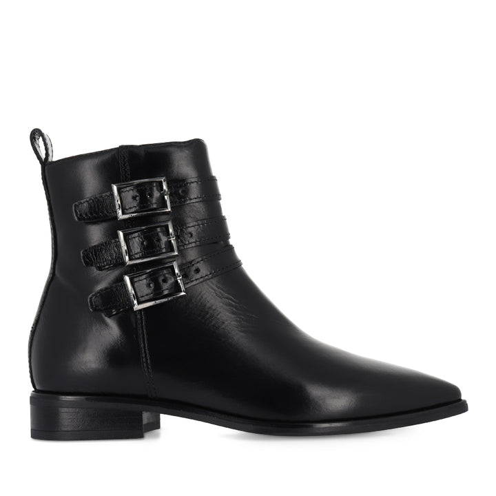 CORA - BLACK LEATHER