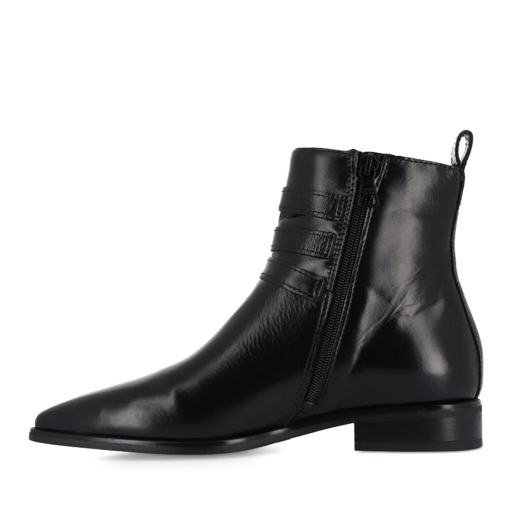 CORA - BLACK LEATHER