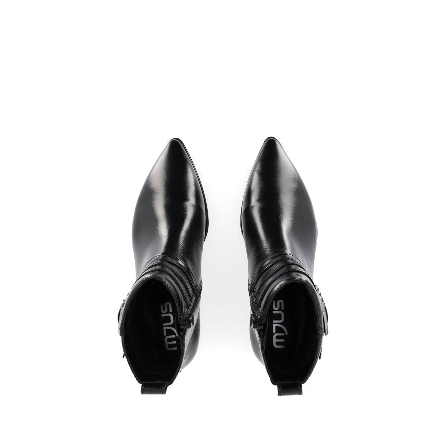 CORA - BLACK LEATHER