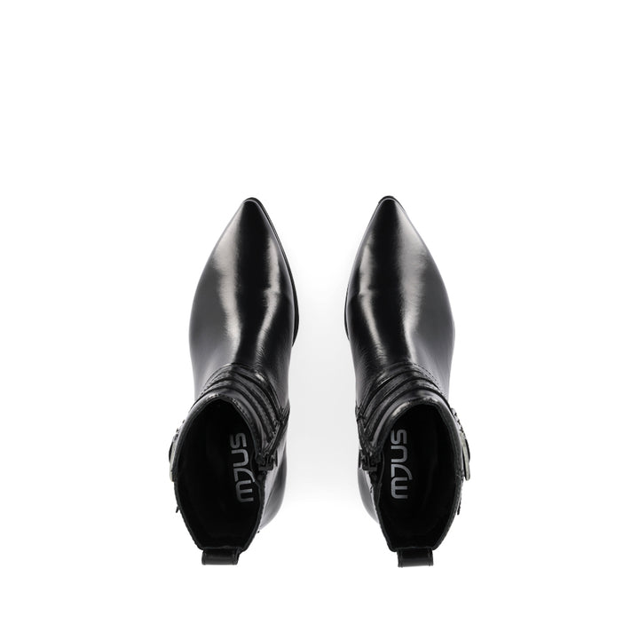 CORA - BLACK LEATHER