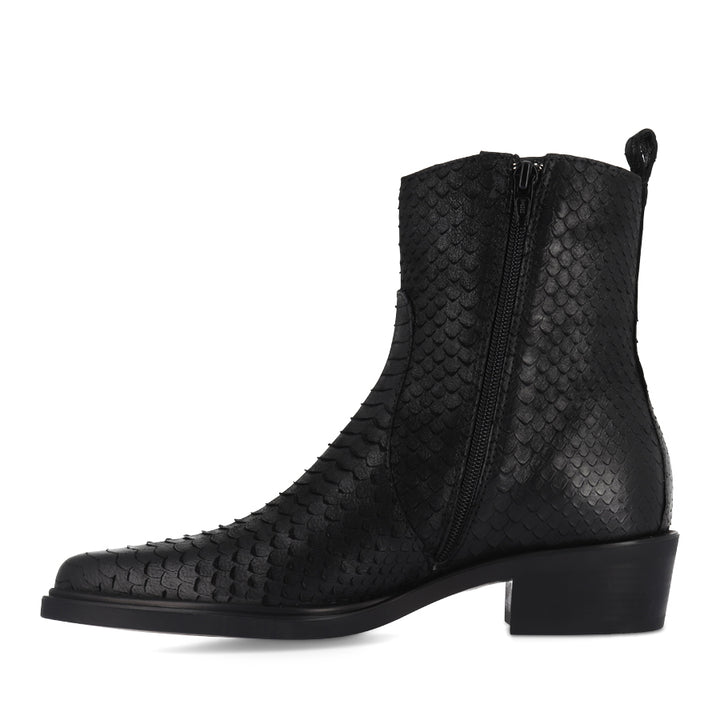 MACE - BLACK REPTILE LEATHER