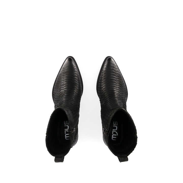 MACE - BLACK REPTILE LEATHER