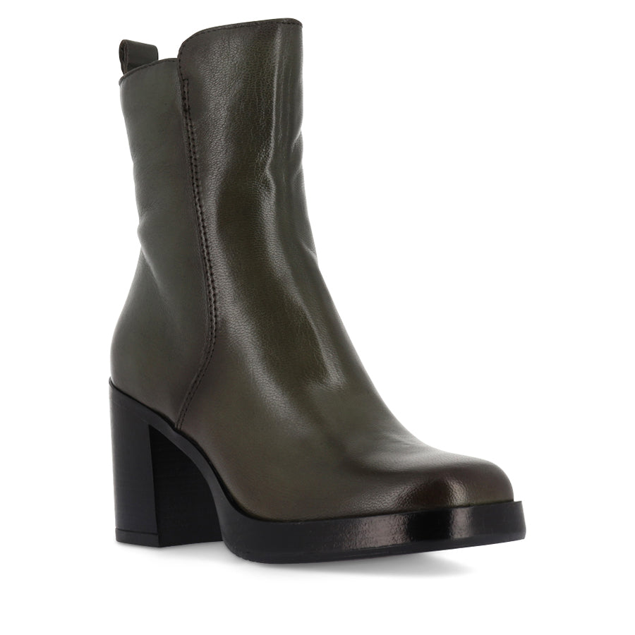 MICAELA - GREEN LEATHER