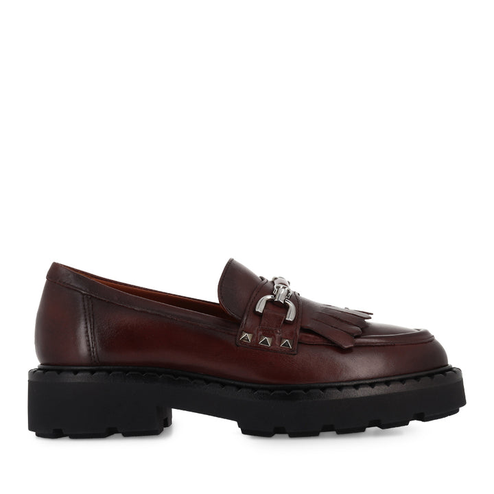 RINA - BURGUNDY LEATHER
