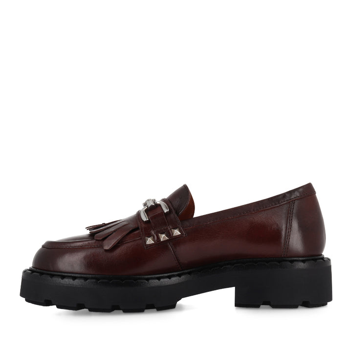 RINA - BURGUNDY LEATHER