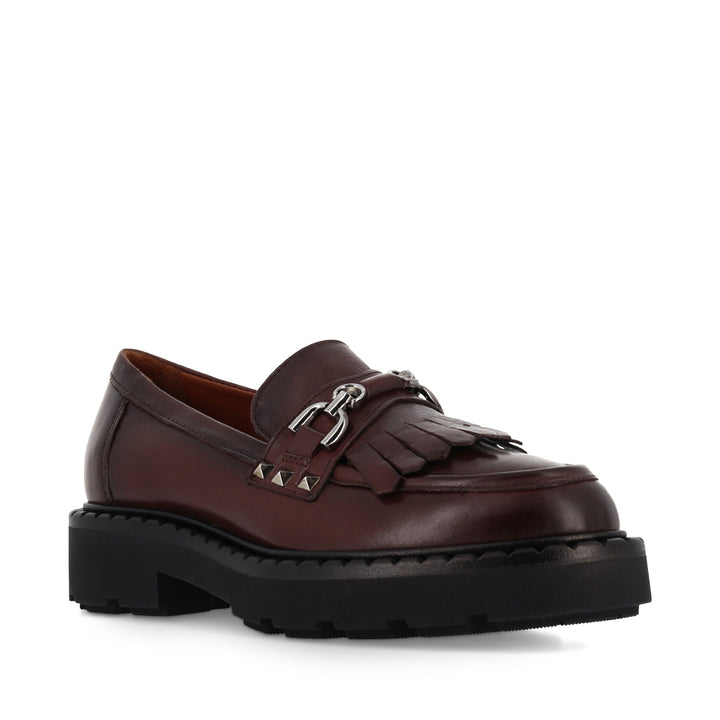 RINA - BURGUNDY LEATHER