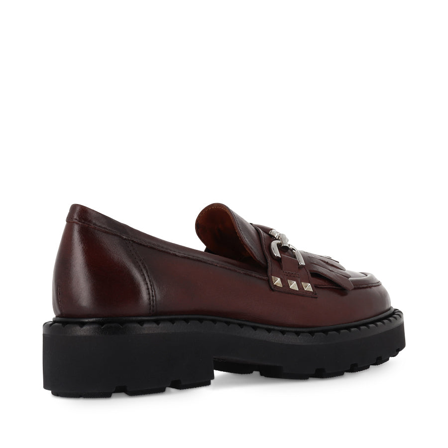 RINA - BURGUNDY LEATHER