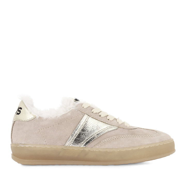 TILLY - LIGHT TAUPE SUEDE/FUR