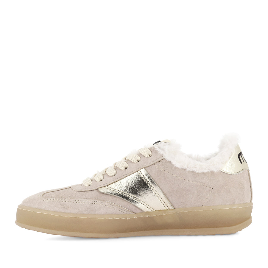 TILLY - LIGHT TAUPE SUEDE/FUR