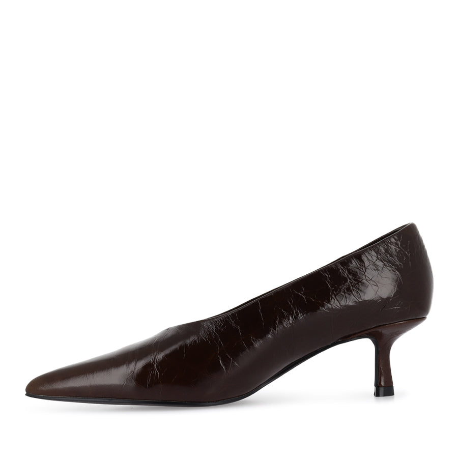 DAIS - COFFEE CRINKLE PATENT LEATHER