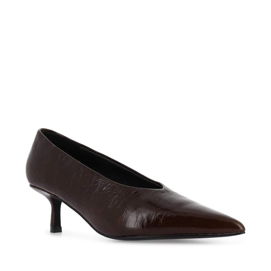 DAIS - COFFEE CRINKLE PATENT LEATHER