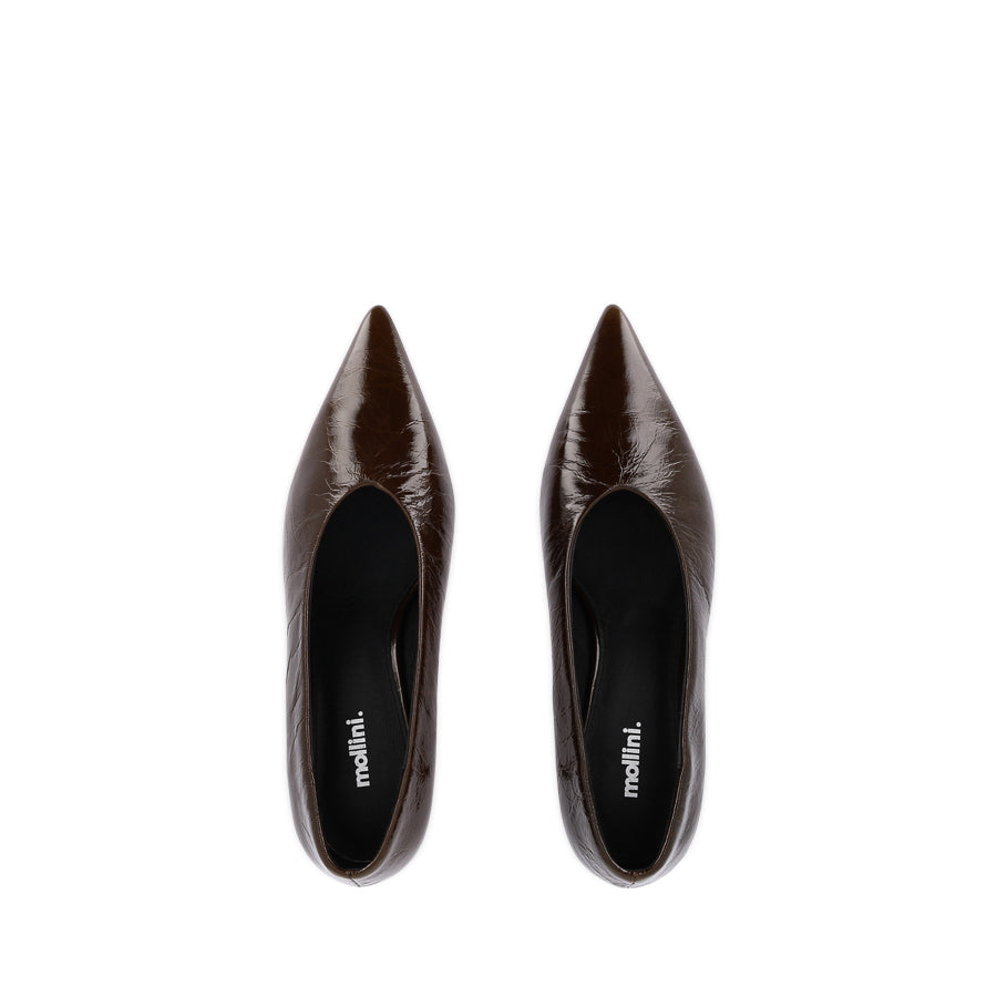 DAIS - COFFEE CRINKLE PATENT LEATHER