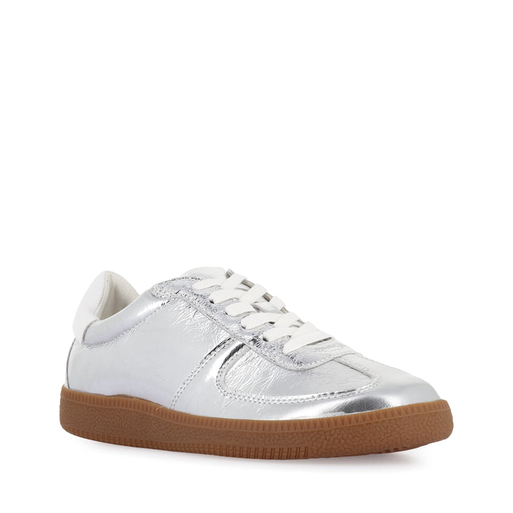 DARI - SILVER/GUM SHRUNKEN LEATHER