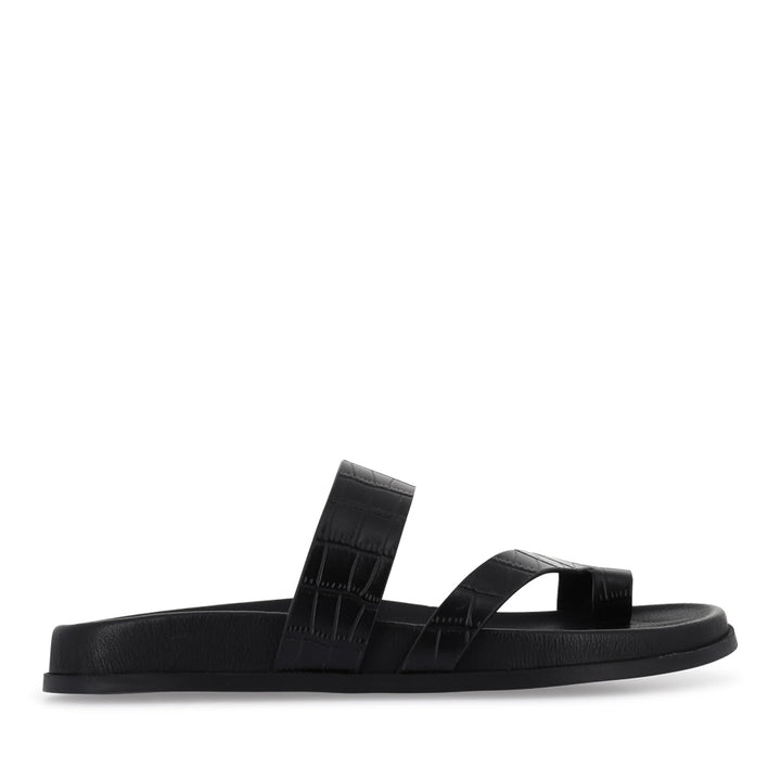 HAULEN - BLACK CROC LEATHER