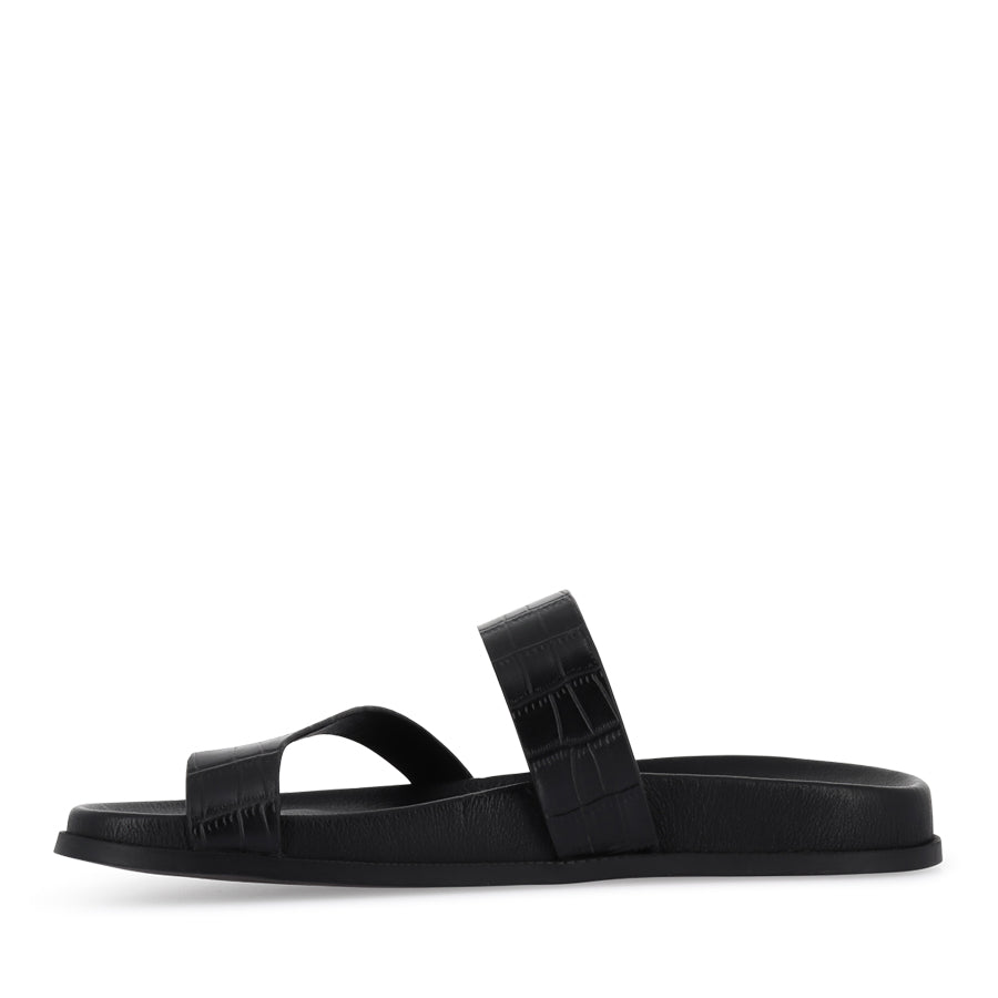 HAULEN - BLACK CROC LEATHER