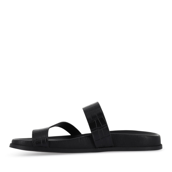 HAULEN - BLACK CROC LEATHER