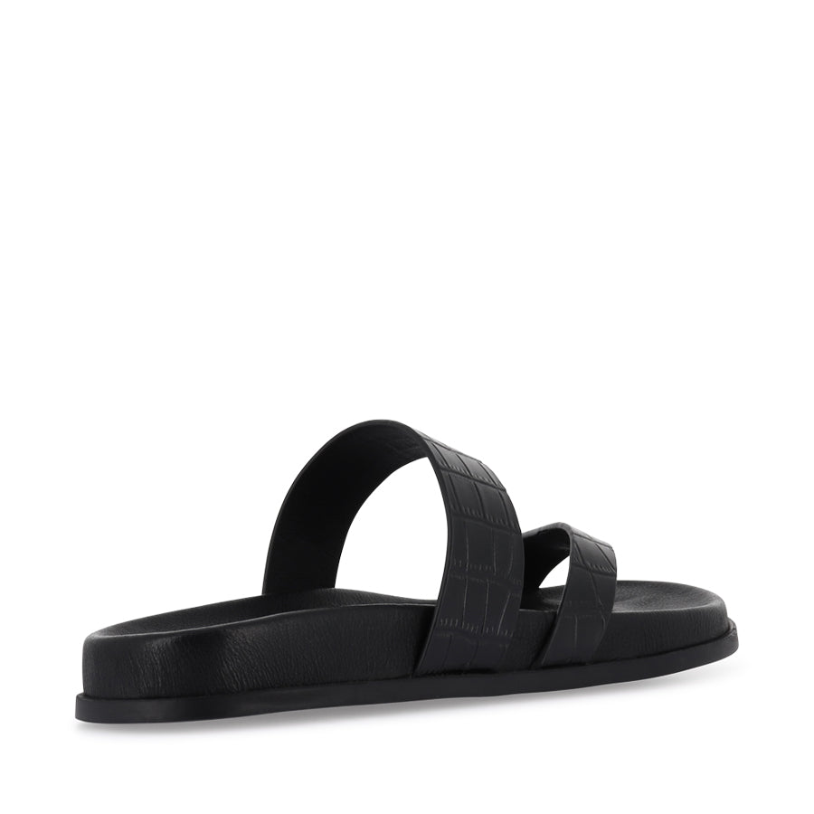 HAULEN - BLACK CROC LEATHER