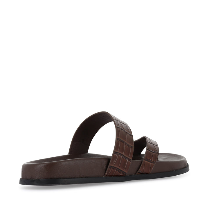 HAULEN - CHOC BLACK CROC LEATHER