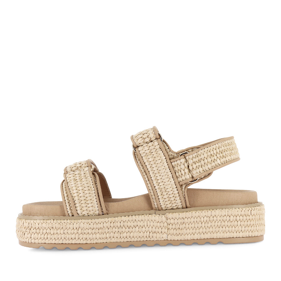 BRIDGETT - NATURAL WOVEN LEATHER