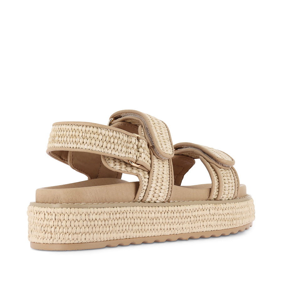 BRIDGETT - NATURAL WOVEN LEATHER