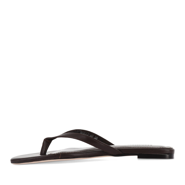 REILLE - DARK BROWN LEATHER