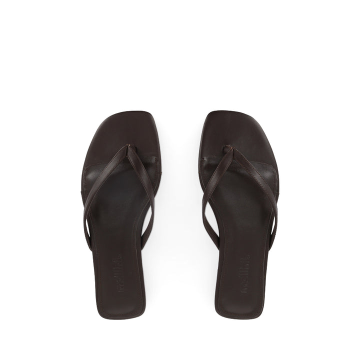 REILLE - DARK BROWN LEATHER