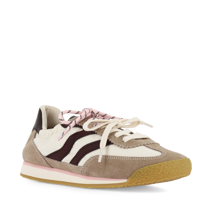PURE LADIES - BEIGE/BORDEAUX COMBO
