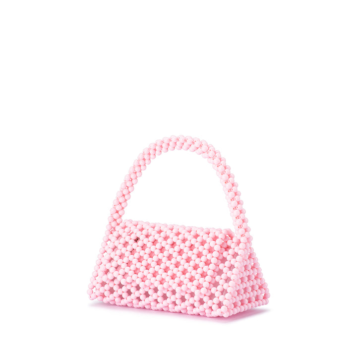 AMRITA BEAD TOP HANDLE BAG - PINK