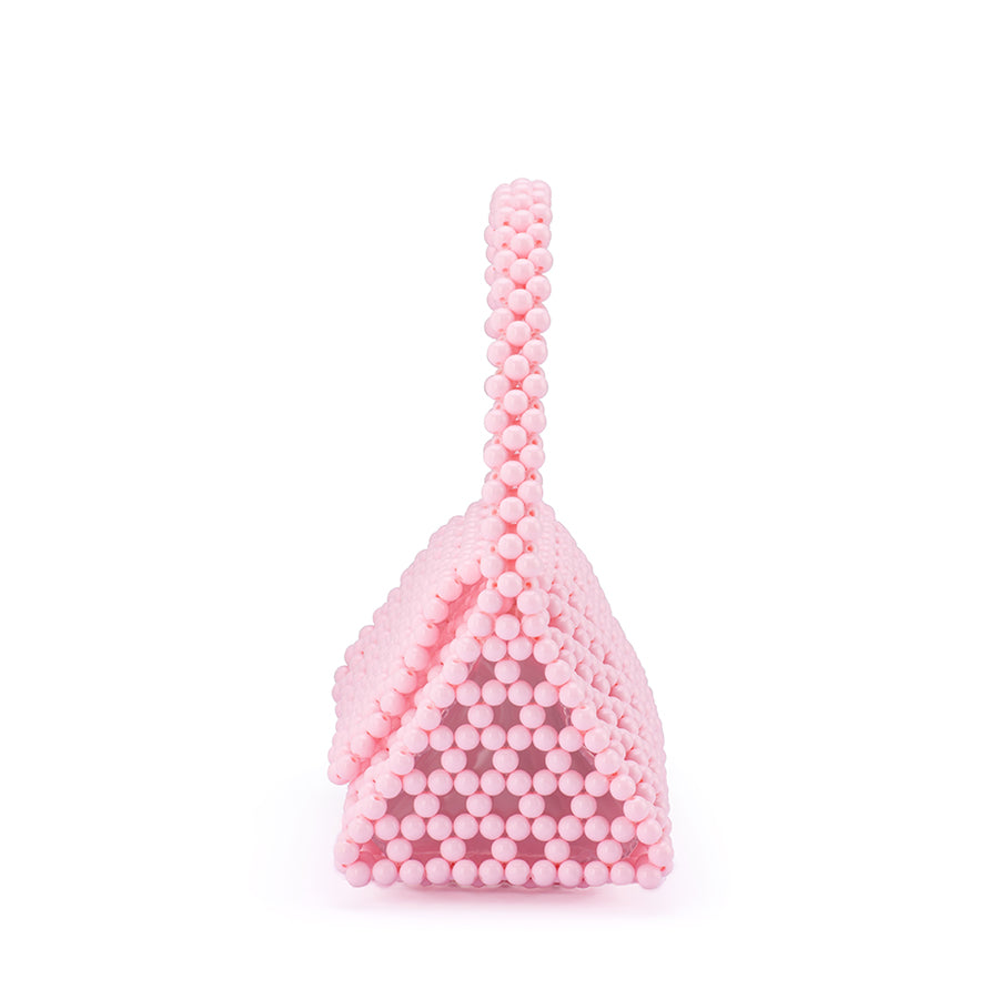 AMRITA BEAD TOP HANDLE BAG - PINK