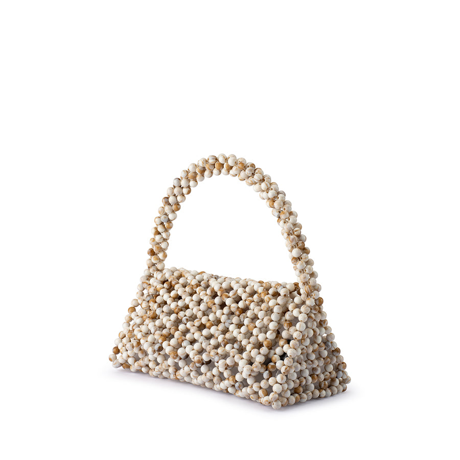 AMRITA BEAD TOP HANDLE - NATURAL