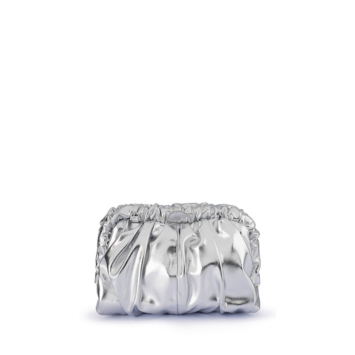 BETTY METALLIC CLUTCH - SILVER