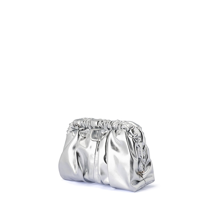 BETTY METALLIC CLUTCH - SILVER