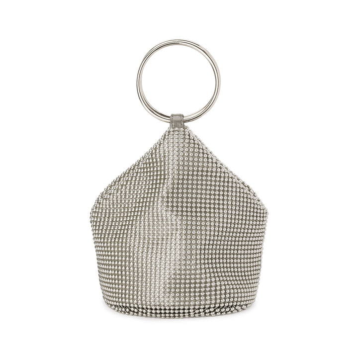 BIANCA BALL MESH HANDLE BAG - SILVER