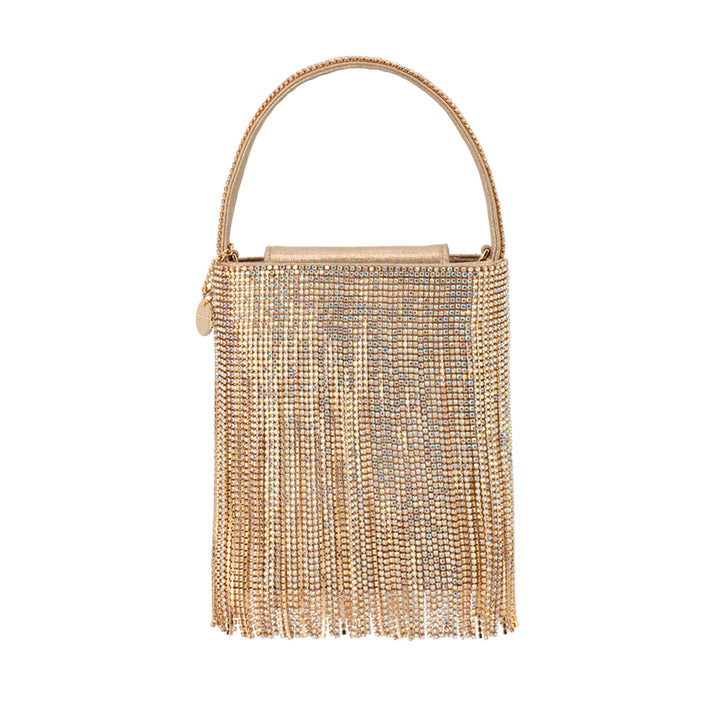 BILLIE CRYSTAL FRINGE BAG - RAINBOW