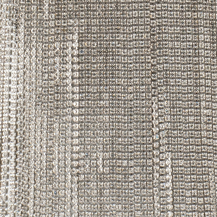 BILLIE CRYSTAL FRINGE BAG - SILVER