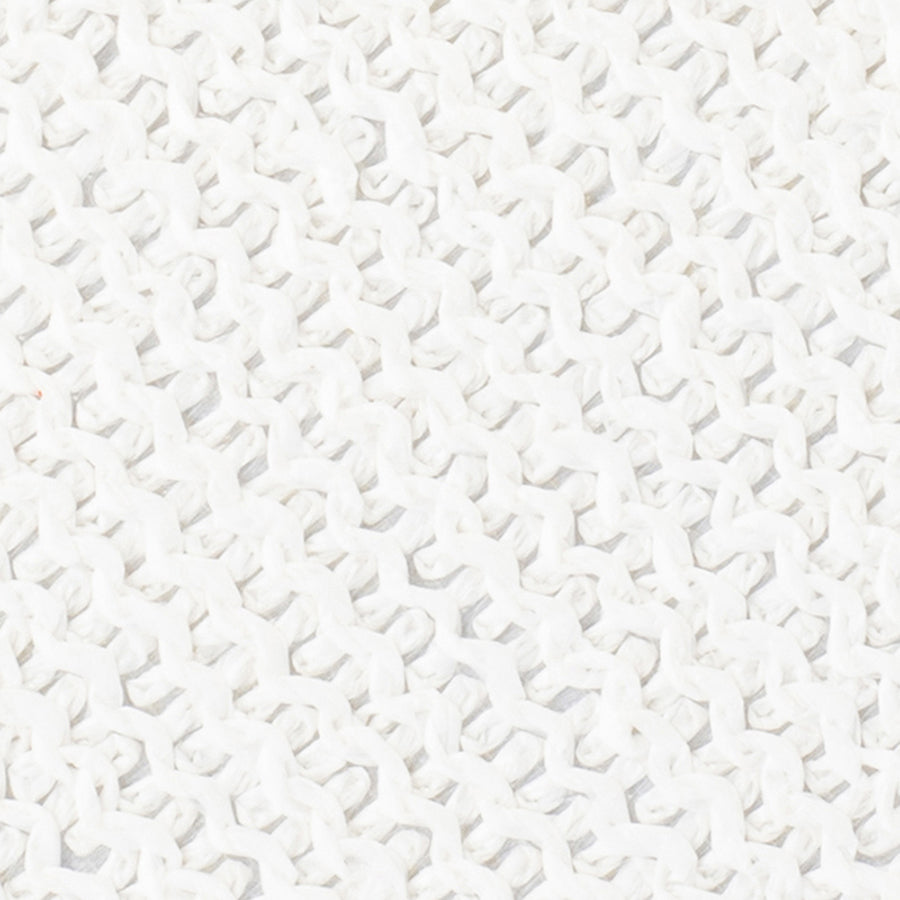BIRDIE TEXTURAL HANDLE BAG - WHITE