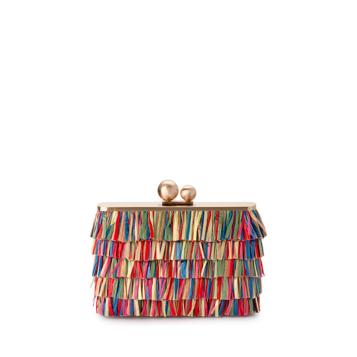 CARLITA FRINGE CLUTCH - MULTI