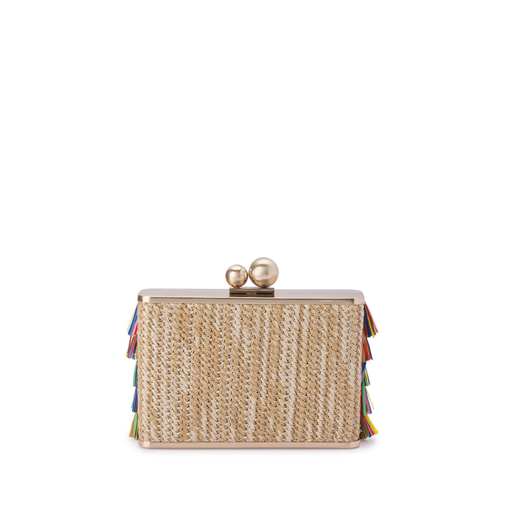 CARLITA FRINGE CLUTCH - MULTI