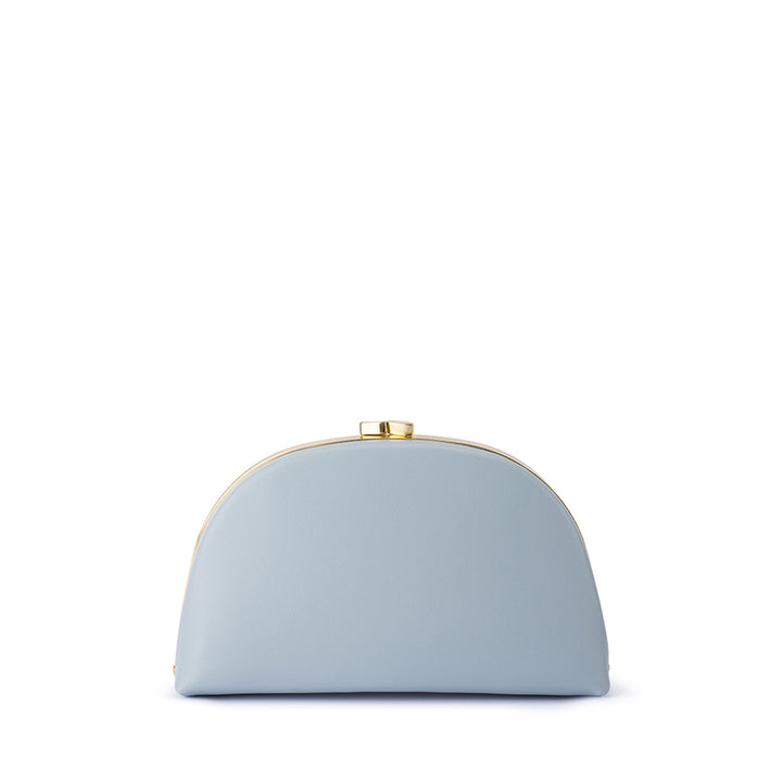 CELESTE CURVED CLUTCH - BLUE