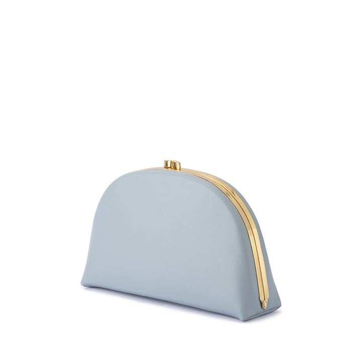 CELESTE CURVED CLUTCH - BLUE