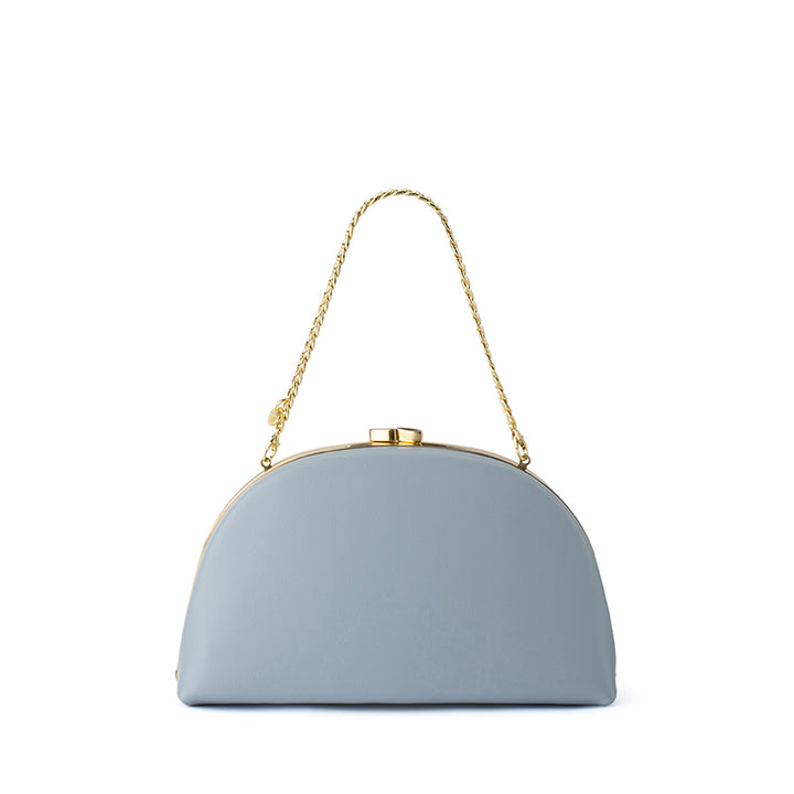 CELESTE CURVED CLUTCH - BLUE