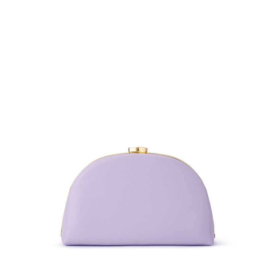 CELESTE CURVED CLUTCH - LILAC