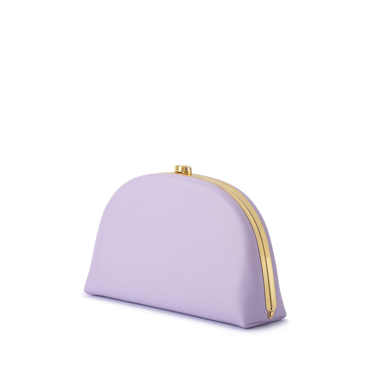 CELESTE CURVED CLUTCH - LILAC
