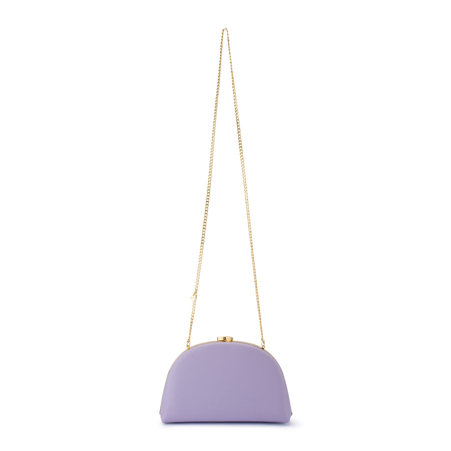 CELESTE CURVED CLUTCH - LILAC