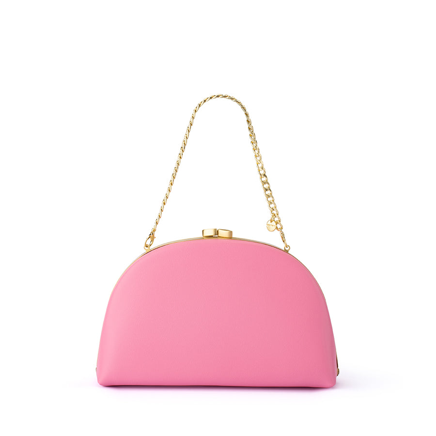 CELESTE CURVED CLUTCH - PINK