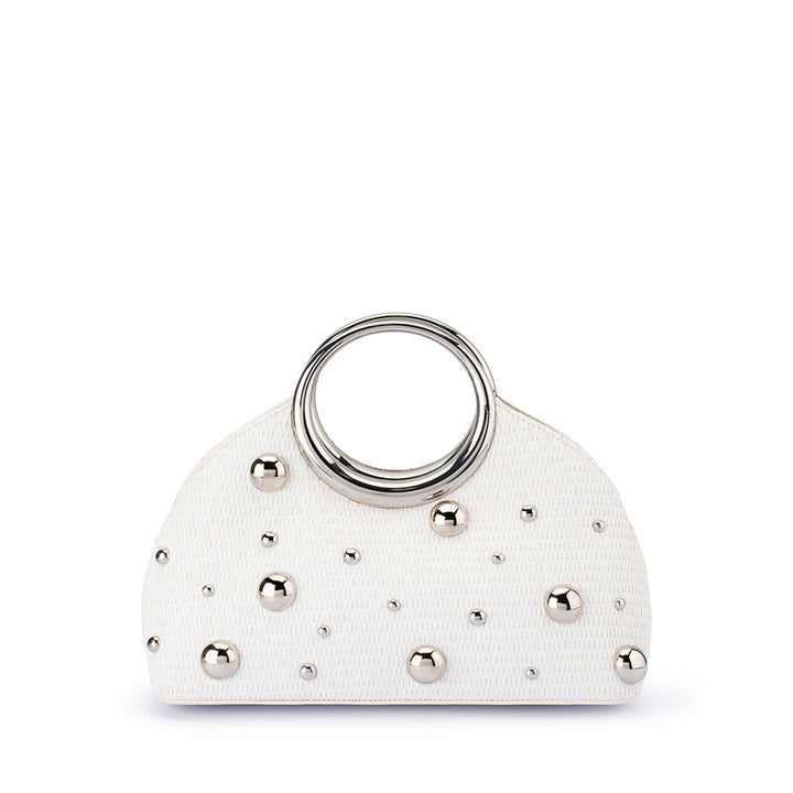 CHARLOTTE WOVEN TOP HANDLE - WHITE
